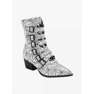 STRANGE CVLT Spider Webs Coven Boots Sz 6 NEW New in box